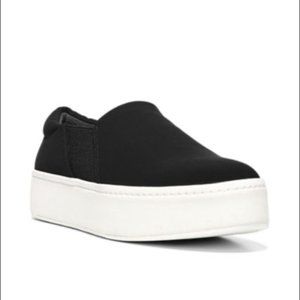 Black Vince Warren Slip-On Platform Suede Sneakers